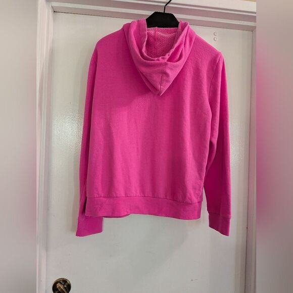 PINK Victoria's Secret Pink Hooded Sweatshirt Large Zippered Hoodie - Picture 7 of 7